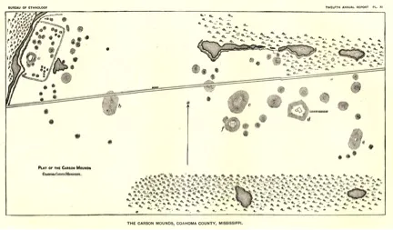 View of Carson Mounds
