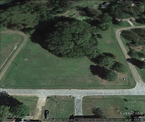 Aerial view of Cary Mound