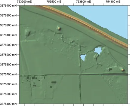 Relief Map of Edgefield Mounds