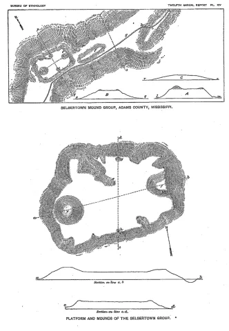 1894 map showing Emerald Mound