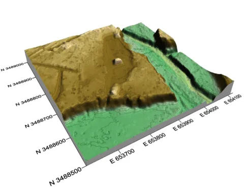Relief map of Grand Village of the Natchez