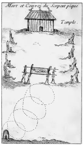 Depiction of Tattooed Serpent Funeral at Grand Village of the Natchez